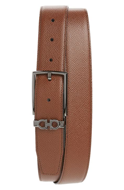 salvatore ferragamo reversible leather belt